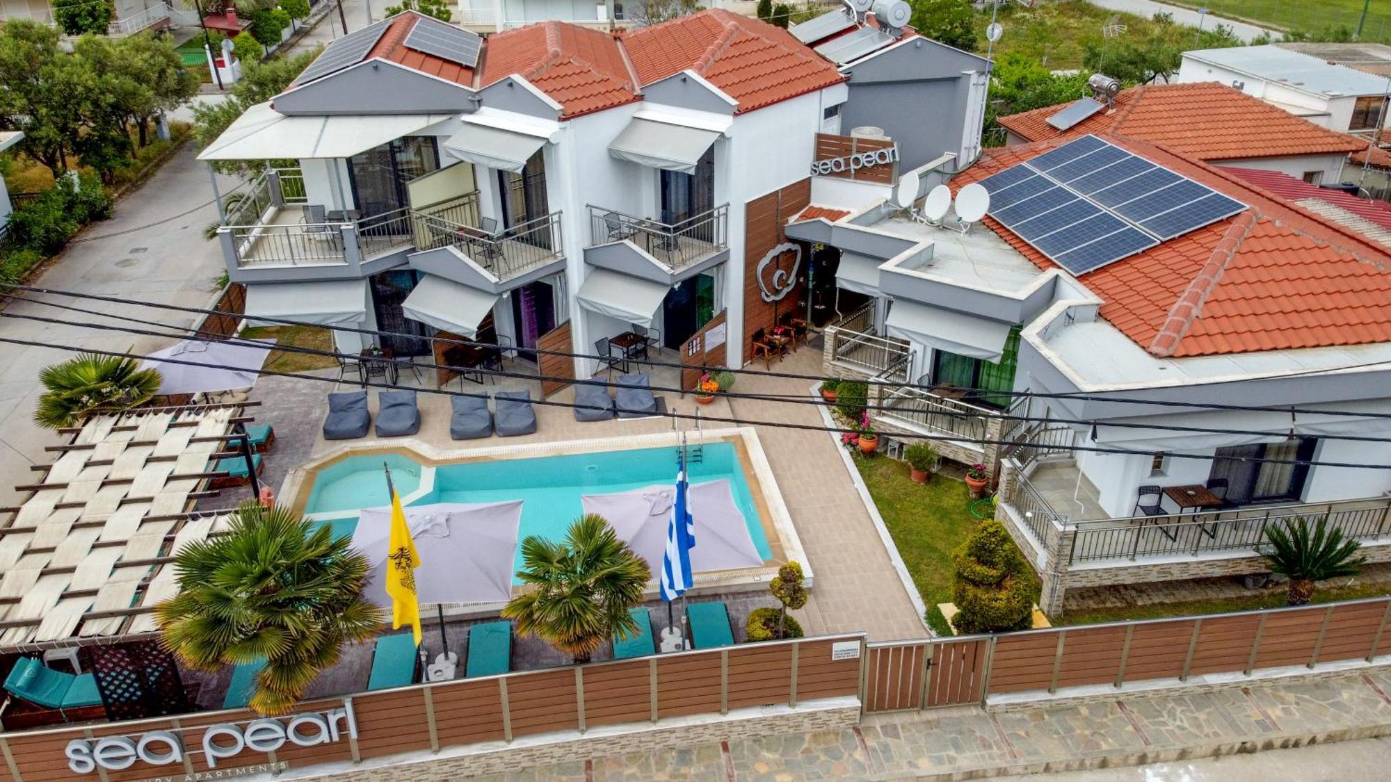 Sea Pearl Luxury Apartments Nea Vrasna Ngoại thất bức ảnh